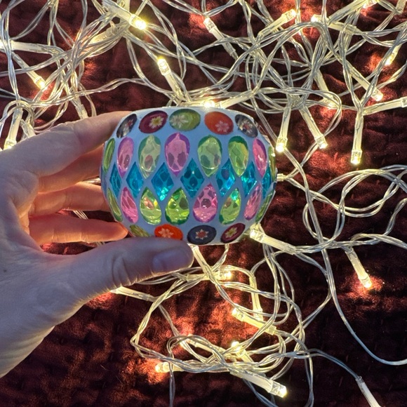 Other - Colorful Mosaic Candle Holder